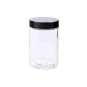POTE DE VIDRO REDONDO TAMPA DE FERRO NOBRE 1600 ML