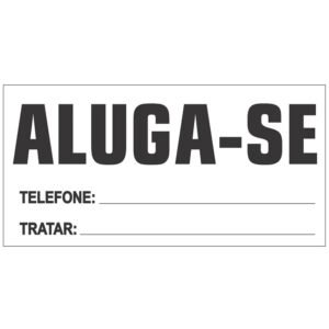CARTAZ ALUGA-SE REF 9019