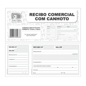 RECIBO COMERCIAL COM CANHOTO REF 9008