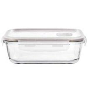 POTE DE VIDRO RETANGULAR 1040ML LE BIANCO