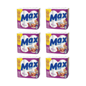 PAPEL HIG FOLHA DUPLA 6X12 ROLOS X 30M MAX PURE