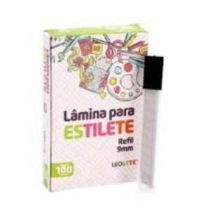 LAMINA ESTILETE ESTREITO 9MM CX LEO&ARTE
