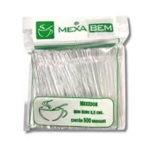 MEXEDOR P/CAFE TIPO MINI REMO 8,5CMS CRISTAL