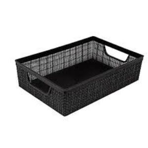 CESTA ORGANIZADORA JUTA A5-2L  PRETA REF 3179