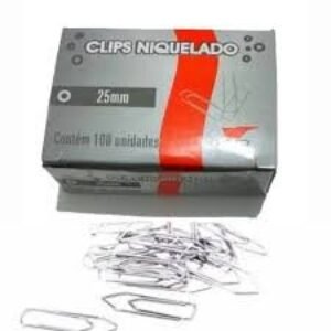 CLIPS NIQUELADO 33MM C/100