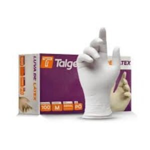 LUVA LATEX  COM PO M TALGE C/100