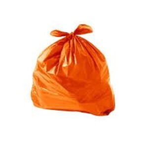 SACO P/LIXO 60L LARANJA C/100 MIARA