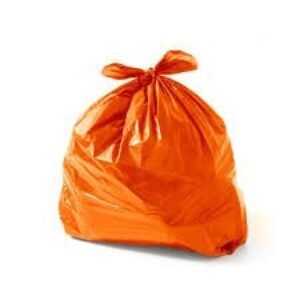 SACO P/LIXO 40L LARANJA C/100 MIARA