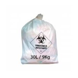 SACO P/LIXO 30L BCO INFECTANTE 59X62 C/100