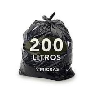 SACO P/LIXO 200L PR  C/100 MIARA P5