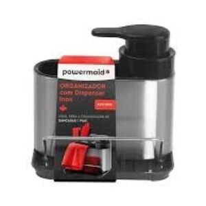 ORGANIZADOR COM DISPENSER INOX