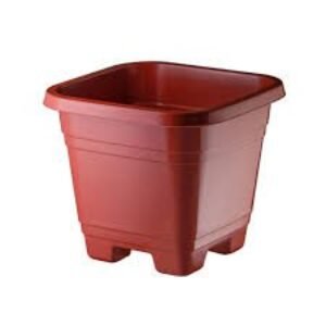 VASO QUADRADO MEDIO TERRA COTA REF 25294