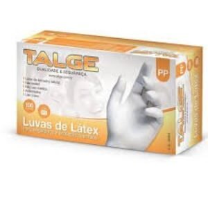 LUVA LATEX  COM PO PP TALGE C/100