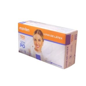 LUVA LATEX P S/PO C/100 INOVEN