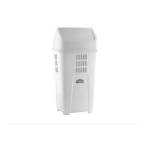 LIXEIRA BASCULANTE 50L BRANCA PLASVALE