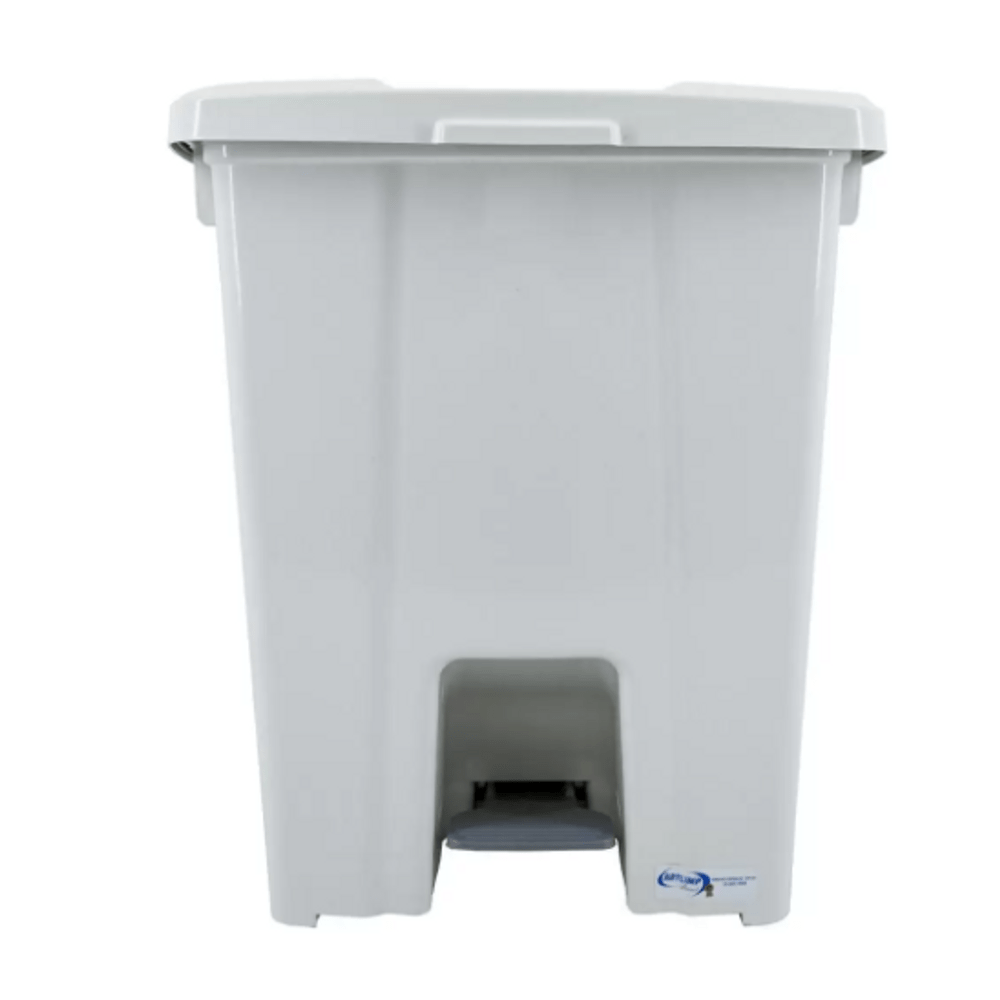 LIXEIRA QUADRADA COM PEDAL 30L TULIP BRANCA