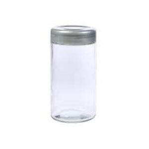 POTE DE VIDRO REDONDO TAMPA DE PLASTICO 470 ML