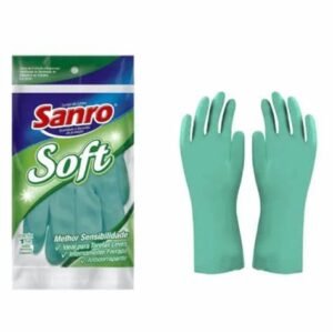LUVA VERDE FORRADA SANRO SOFT M