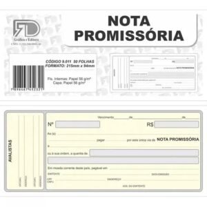 NOTA PROMISSORIA C/ 50 FOLHAS  REF 9011