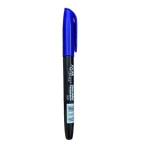 MARCADOR PERMANENTE AZUL PONTA CHANFRADA SLIM