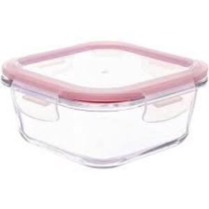 POTE DE VIDRO QUADRADO MAJESTIC  1100ML LE BIANCO