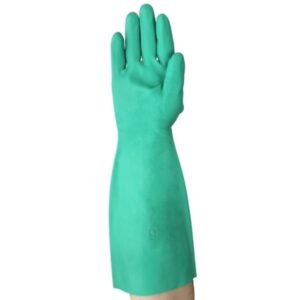LUVA VERDE 30 CM NITRILICA M