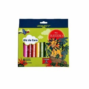 GIZ DE CERA REI LEAO C/12 CORES REF 73163