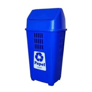 LIXEIRA 50L AZUL  PLASVALE REF PAPEL