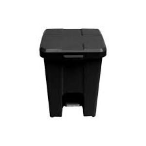 LIXEIRA QUADRADA COM PEDAL 15LT  PRETA JSN