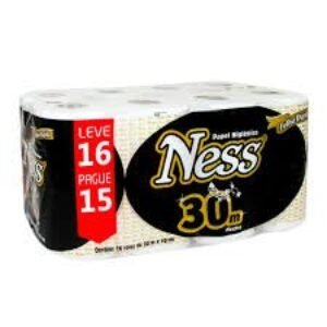PAPEL HIG FOLHA DUPLA 16 ROLOS 30M NESS