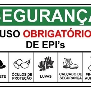 PLACA USO OBRIGATORIO DE EPIS