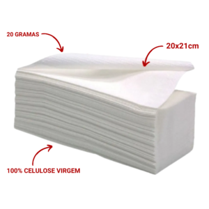 PAPEL TOALHA INTERFOLHA 100% CEL 20X21 C/1000 QUALIPAPER