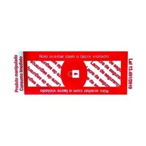 LACRE VERMELHO DE SEGURANÇA C/500 UND