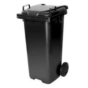 CONTENTOR MOVEL P/LIXO 120L PRETO JSN