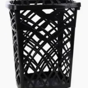 CESTO TELADO RET C/TAMPA 30L PRETO ECONATURE