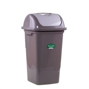 LIXEIRA CINZA BASCULANTE 30L  REF 124