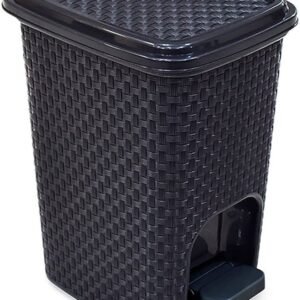 LIXEIRA  7L RETAN PRETA  C/ PEDAL