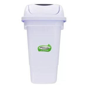 LIXEIRA BRANCA BASCULANTE 30L  REF 124