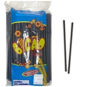 CANUDO BIO FLEX PRETO BICAO C/100