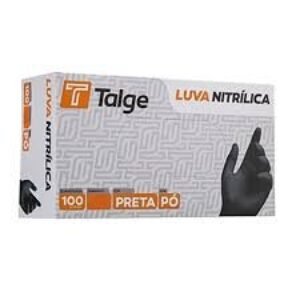 LUVA NITRILICA PRETA M C/100 TALGE