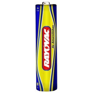 PILHA RAYOVAC AMARELA TUBO AAA PALITO UN