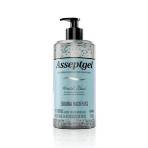 ALCOOL GEL 70º 420 G ASSEPTGEL FRESH AZUL