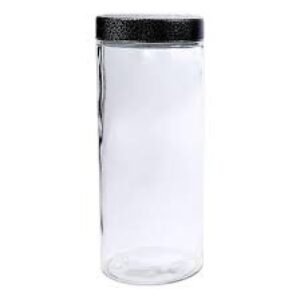POTE DE VIDRO REDONDO TAMPA DE FERRO NOBRE 2100 ML