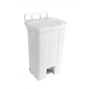 LIXEIRA QUADRADA COM PEDAL  100L  BRANCA