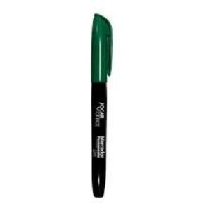 MARCADOR PERMAN PONTA CHANFRADA VERDE SLIM