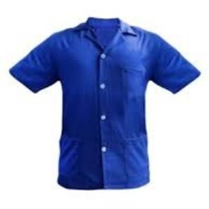 JALECO BRIM LEVE MANGA CURTA AZUL ROYAL TAM G